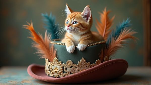 Adoptez un style unique avec un chapeau pour chat