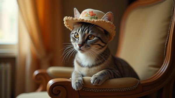 Adoptez un style unique avec un chapeau pour chat